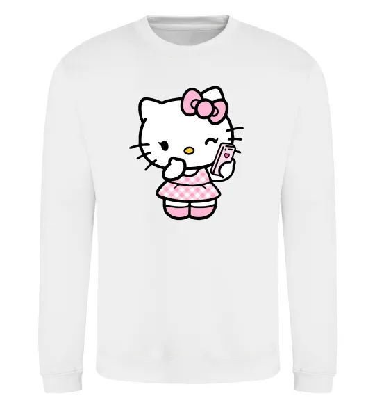 Свитшот Hello kitty phone Белый фото