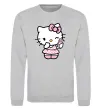 Свитшот Hello kitty phone Серый меланж фото