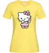 Женская футболка Hello kitty phone Лимонный фото