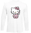 Лонгслив Hello kitty phone Белый фото
