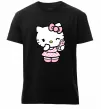 Мужская премиум футболка Hello kitty phone Черный фото