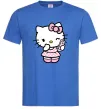 Мужская футболка Hello kitty phone Ярко-синий фото