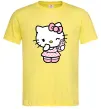 Мужская футболка Hello kitty phone Лимонный фото