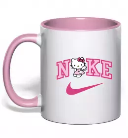 Чашка с цветной ручкой Hello kitty в повний зріст Красный фото