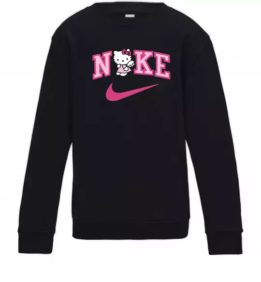 Детский Свитшот Hello Kitty n1ke Черный фото
