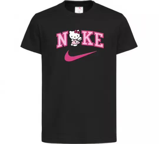 Дитяча футболка Hello Kitty n1ke Чорний фото