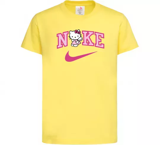 Дитяча футболка Hello Kitty n1ke Лимонний фото