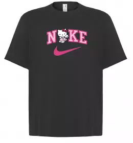 Футболка Оверсайз Hello Kitty n1ke Черный фото