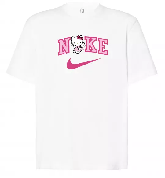 Футболка Оверсайз Hello Kitty n1ke Белый фото