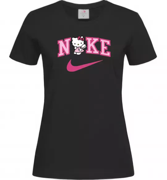 Жіноча футболка Hello Kitty n1ke Чорний фото