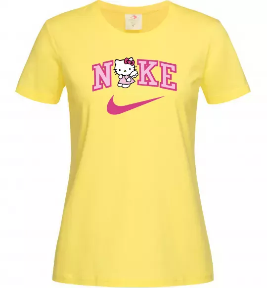 Жіноча футболка Hello Kitty n1ke Лимонний фото