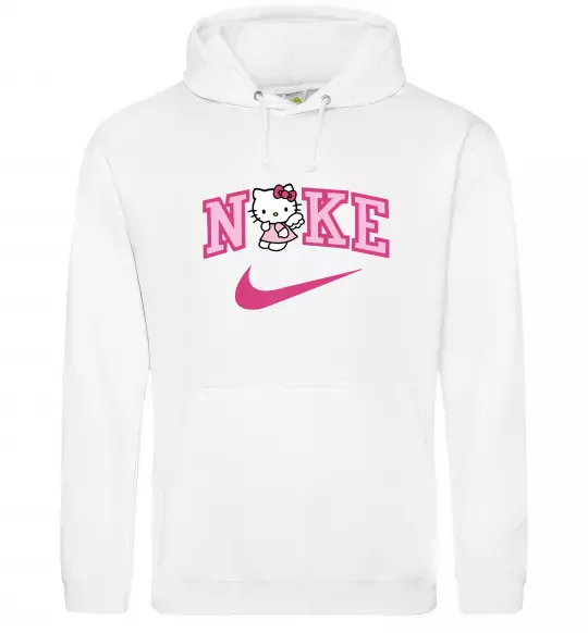 Мужская толстовка (худи) Hello Kitty n1ke Белый фото