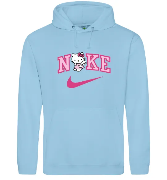 Мужская толстовка (худи) Hello Kitty n1ke Голубой фото