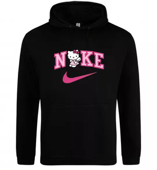 Женская толстовка (худи) Hello Kitty n1ke Черный фото