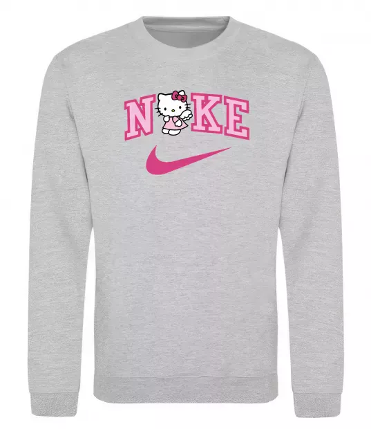 Свитшот Hello Kitty n1ke Серый меланж фото