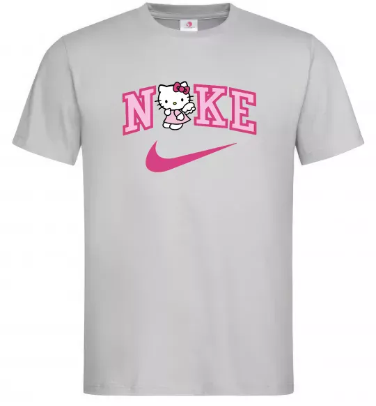 Мужская футболка Hello Kitty n1ke Серый фото