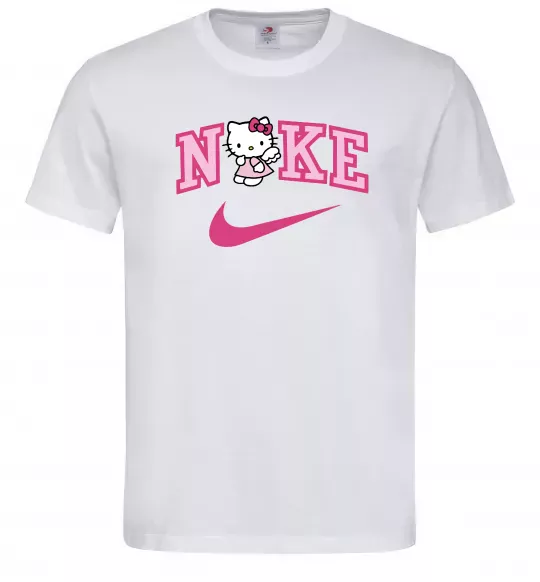 Мужская футболка Hello Kitty n1ke Белый фото