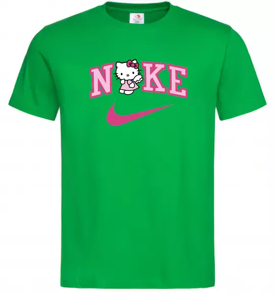 Мужская футболка Hello Kitty n1ke Зеленый фото