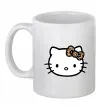 Чашка керамічна Hello kitty leopard Білий фото