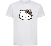 Детская футболка Hello kitty leopard Белый фото