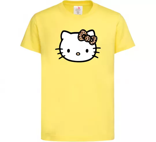 Детская футболка Hello kitty leopard Лимонный фото