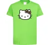 Детская футболка Hello kitty leopard Лаймовый фото
