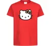 Детская футболка Hello kitty leopard Красный фото