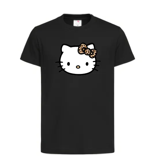 Дитяча футболка Hello kitty leopard Чорний фото