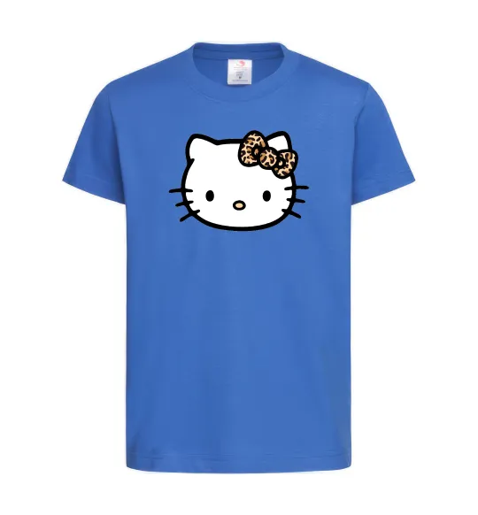 Дитяча футболка Hello kitty leopard Яскраво-синій фото