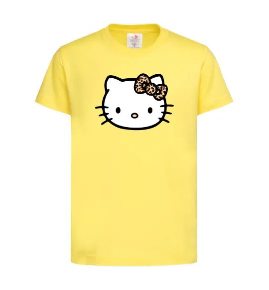 Дитяча футболка Hello kitty leopard Лимонний фото