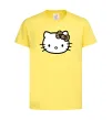 Дитяча футболка Hello kitty leopard Лимонний фото