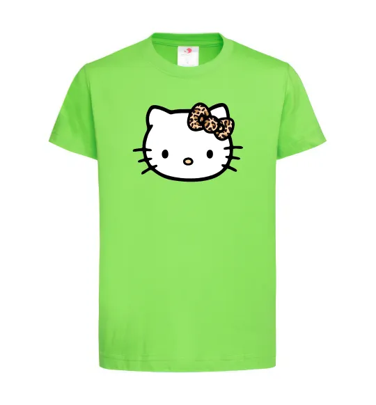 Дитяча футболка Hello kitty leopard Лаймовий фото