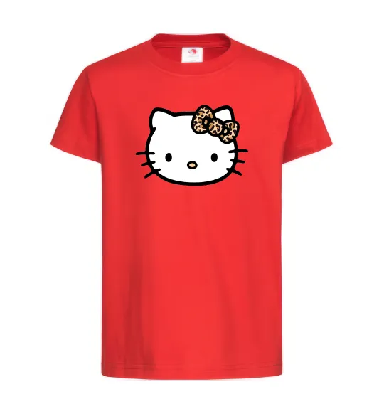 Дитяча футболка Hello kitty leopard Червоний фото