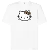 Футболка Оверсайз Hello kitty leopard Белый фото