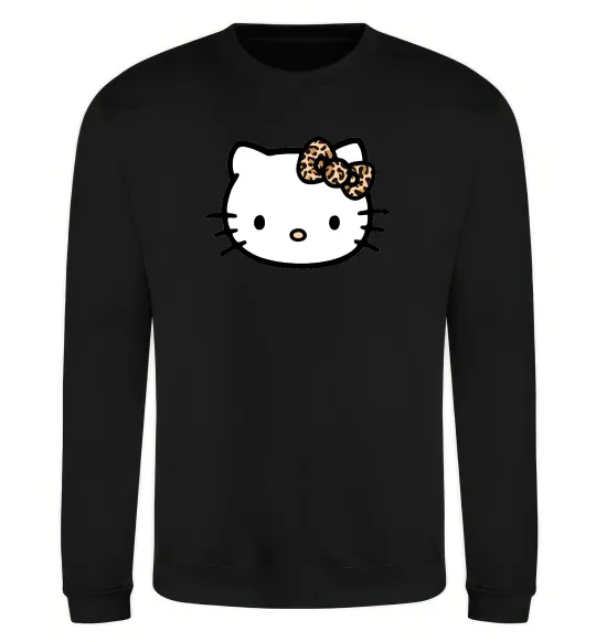 Світшот Hello kitty leopard Чорний фото