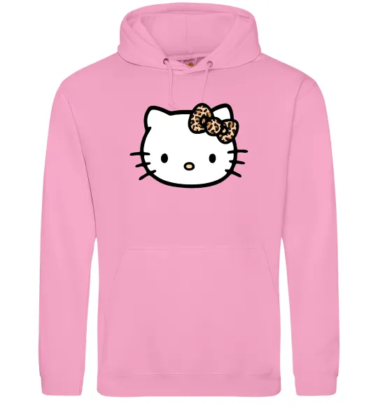 Женская толстовка (худи) Hello kitty leopard Розовый фото