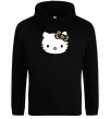 Женская толстовка (худи) Hello kitty leopard Черный Женская толстовка (худи) Hello kitty leopard Черный фото