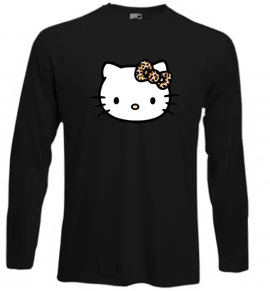 Лонгслів Hello kitty leopard Чорний фото