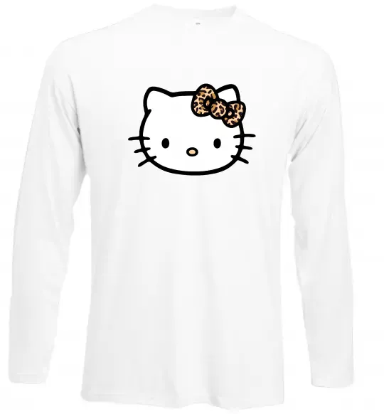 Лонгслів Hello kitty leopard Білий фото