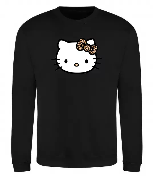 Свитшот Hello kitty leopard Черный фото