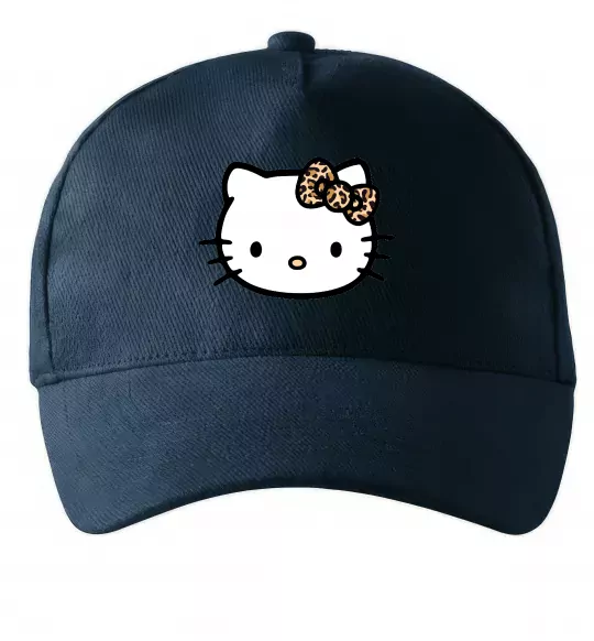 Кепка Hello kitty leopard Темно-синий фото
