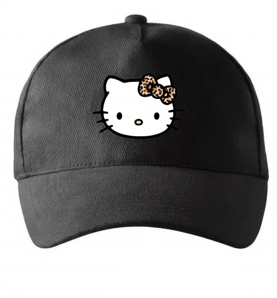 Кепка Hello kitty leopard Черный фото