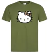 Мужская футболка Hello kitty leopard Оливковый фото