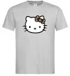 Мужская футболка Hello kitty leopard Серый фото