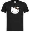 Мужская футболка Hello kitty leopard Черный фото