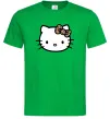 Мужская футболка Hello kitty leopard Зеленый фото