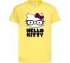 Дитяча футболка Hello kitty glasses Лимонний фото