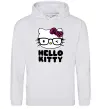 Жіноча толстовка (худі) Hello kitty glasses Сірий меланж фото