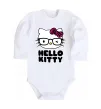 Дитячий бодік Hello kitty glasses Білий фото