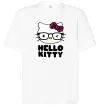 Футболка Оверсайз Hello kitty glasses Белый фото